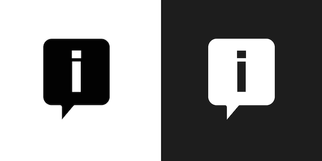 Vector de arte de línea de iconos de información
