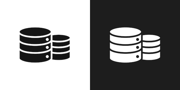 Vector de arte de líneas de iconos de la base de datos