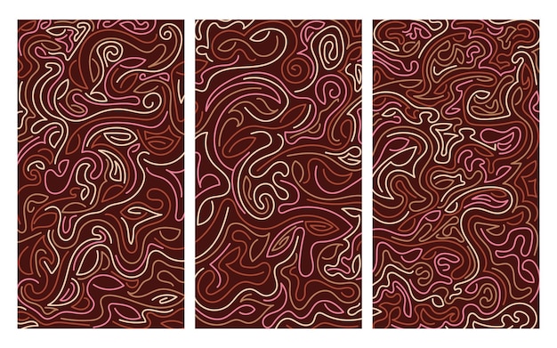 Vector de arte de líneas irregulares coloridas fondo abstracto para el festival de 2024