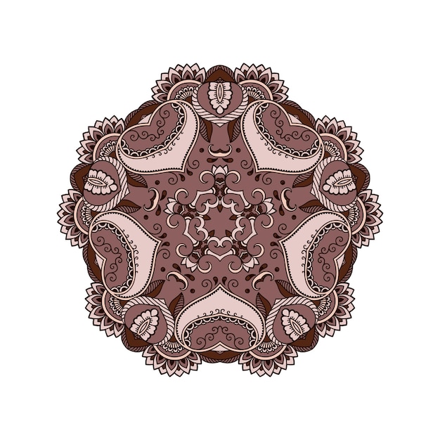Vector de arte de mandala colorido Fondo de mandala colorido elegante para decoraciones