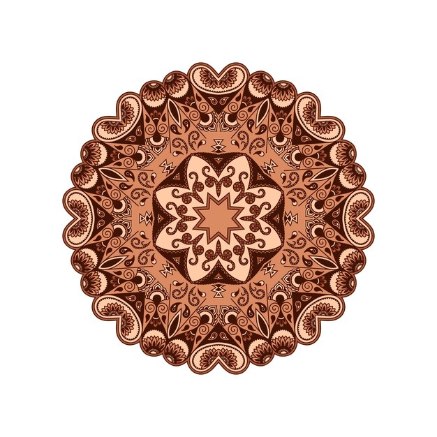 Vector vector de arte de mandala colorido fondo de mandala colorido elegante para decoraciones