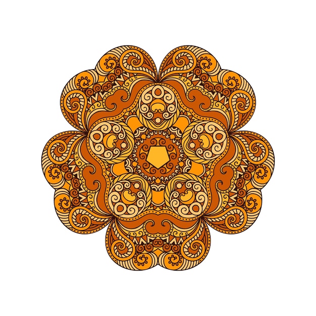 Vector de arte de mandala colorido Fondo de mandala colorido elegante para decoraciones
