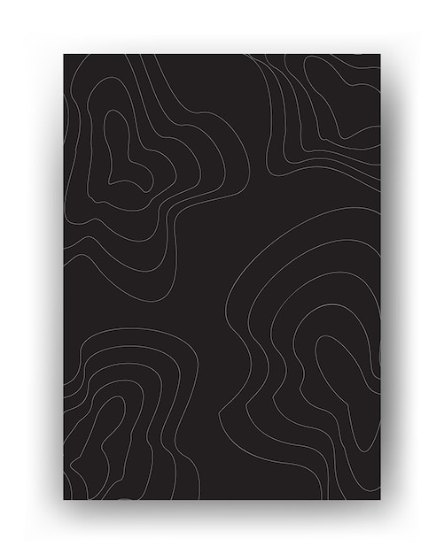 vector de arte de pared elegante. cubiertas de fondo Ilustración de arte de línea de fondo de forma abstracta. Resumen