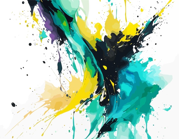 Vector de arte de salpicaduras de acuarela