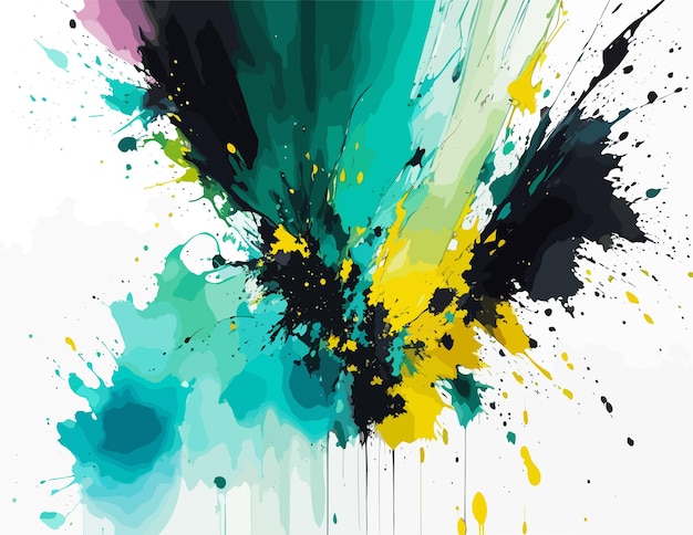 Vector de arte de salpicaduras de acuarela