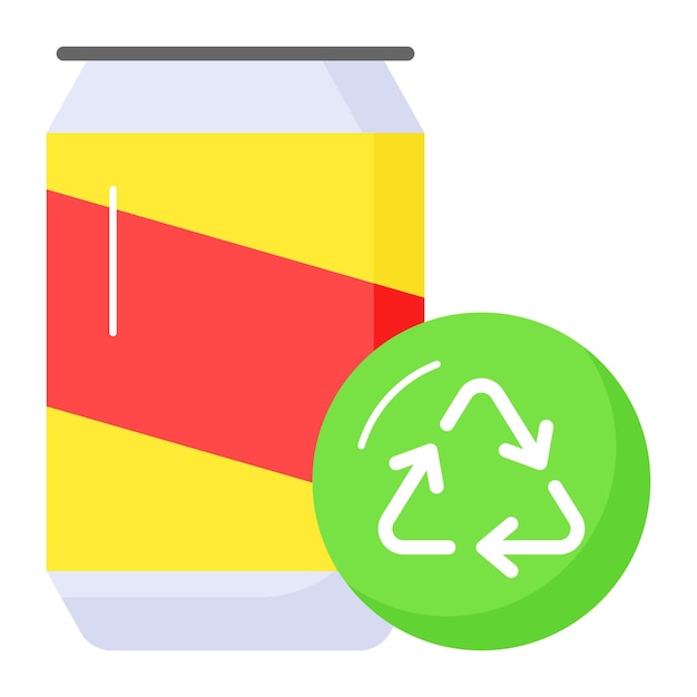 Vector artesanal moderno de reciclaje icono de concepto ecológico en estilo premium