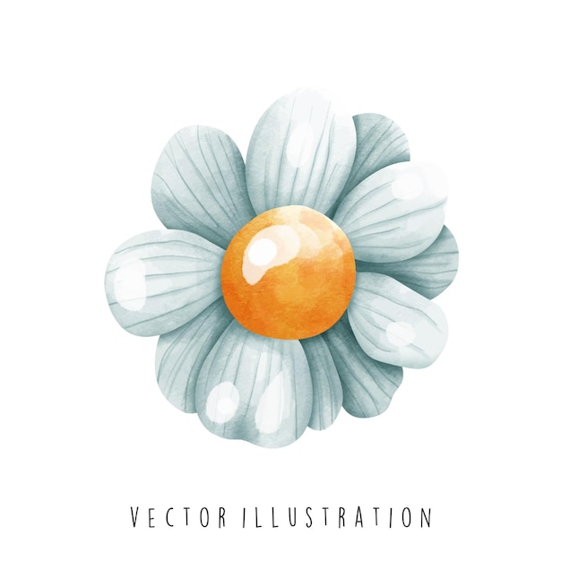 Vector artístico floral de estilo acuarela