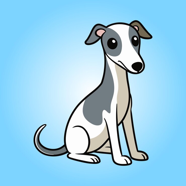 Vector vector de asiento de whippet