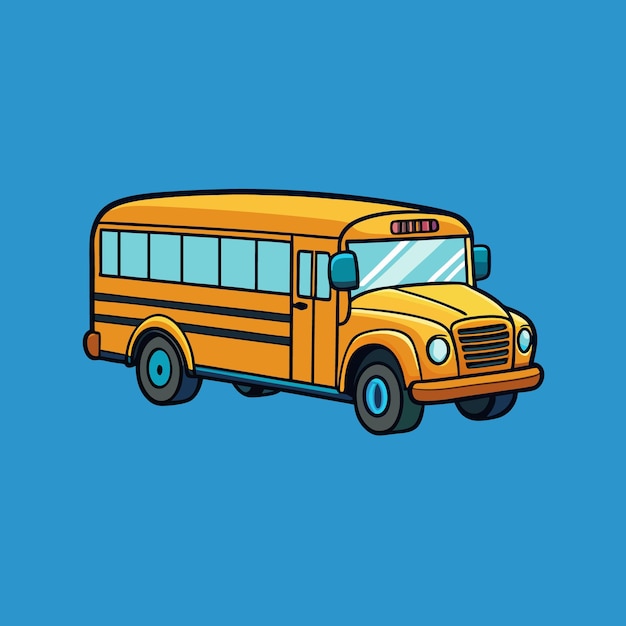 vector de autobús escolar