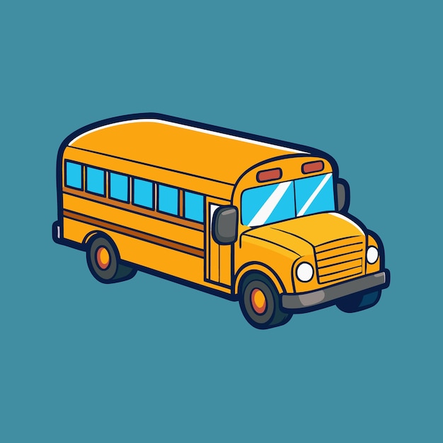 vector de autobús escolar