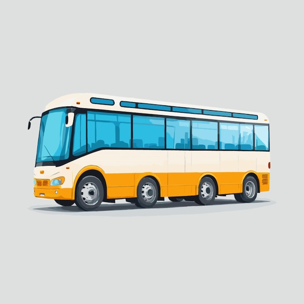 Vector de autobuses turísticos