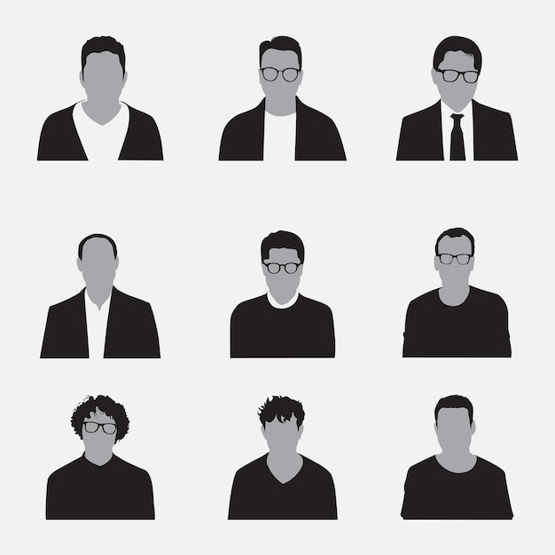 Vector de avatares de hombre