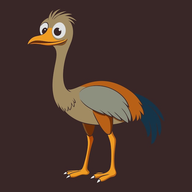 Vector de las aves emu