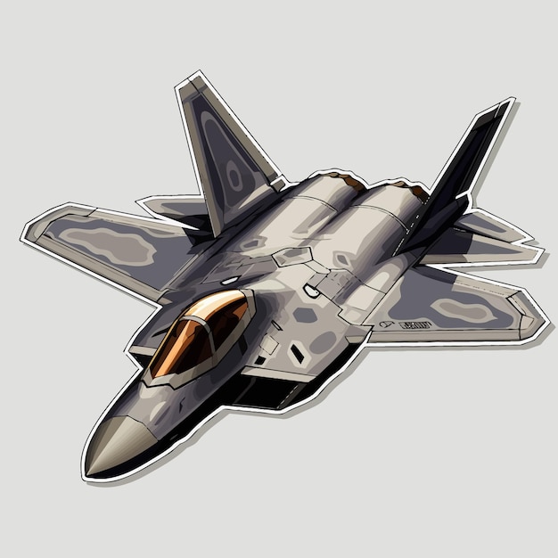 Vector vector de avión de combate