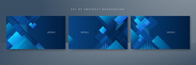 Vector azul banner formas geométricas ciencia abstracta concepto de tecnología de energía futurista Imagen digital de líneas de rayas de rayos de luz con velocidad de luz y desenfoque de movimiento sobre fondo de tecnología oscura
