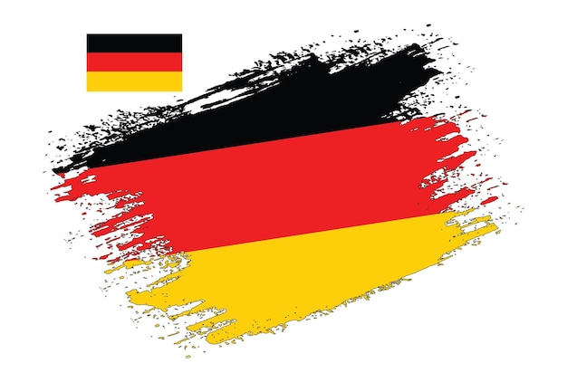 Vector De Bandera De Alemania De Diseño De Pincel