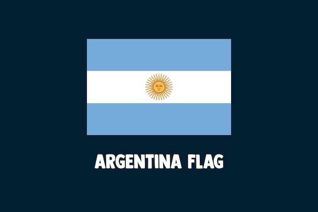 Vector de bandera argentina