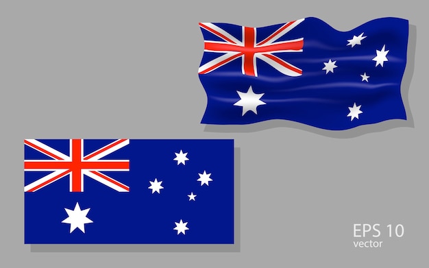Vector bandera de Australia ilustración