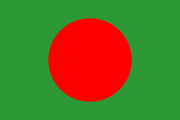 Vector vector de la bandera de bangladesh