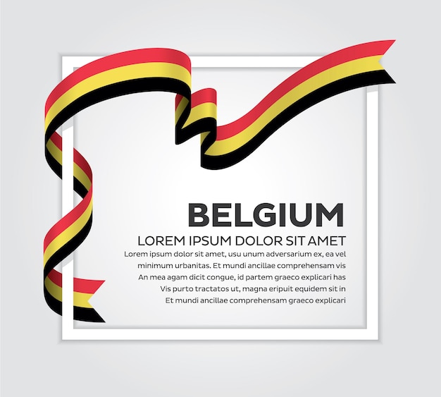 Vector de bandera de bélgica