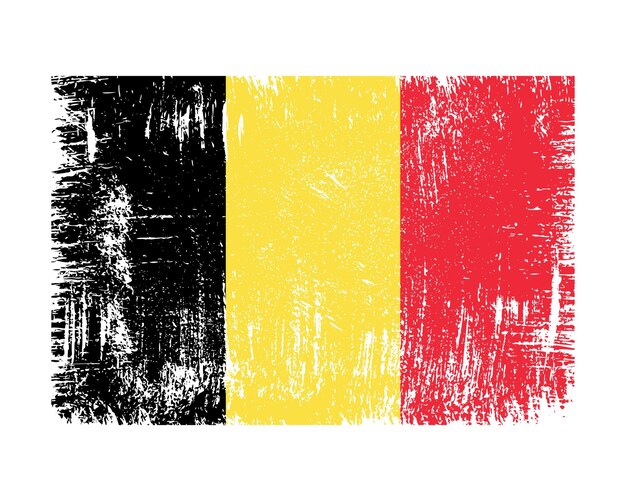 Vector vector de bandera de bélgica