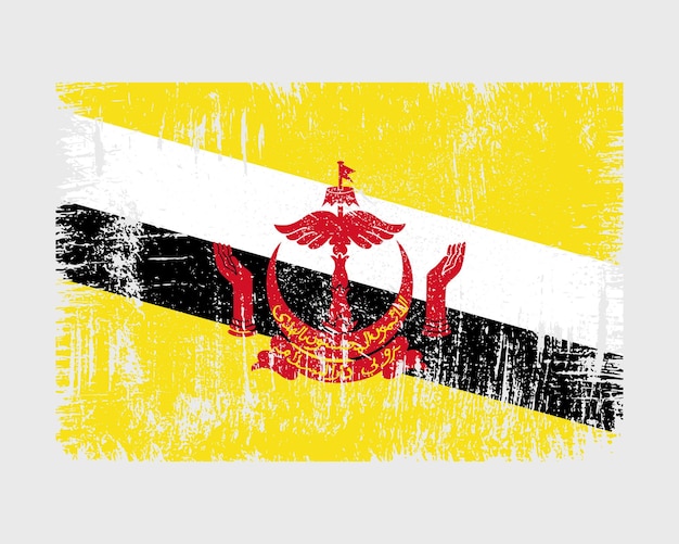 Vector de bandera de Brunéi