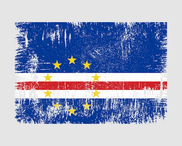 Vector de bandera de cabo verde