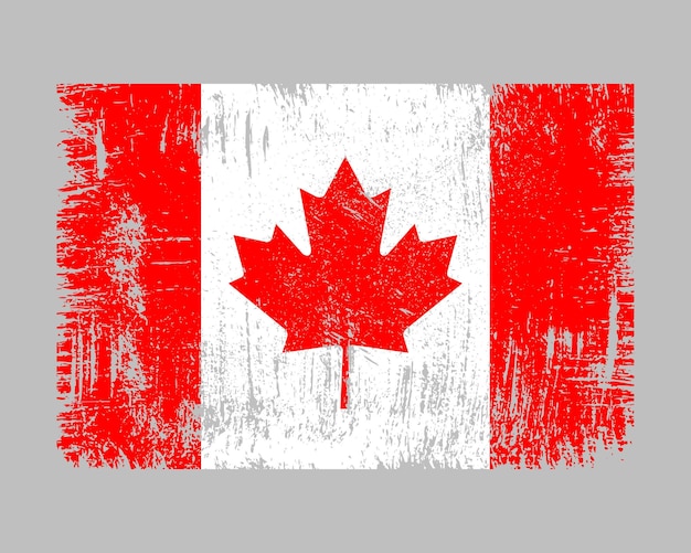 Vector vector de bandera de canadá