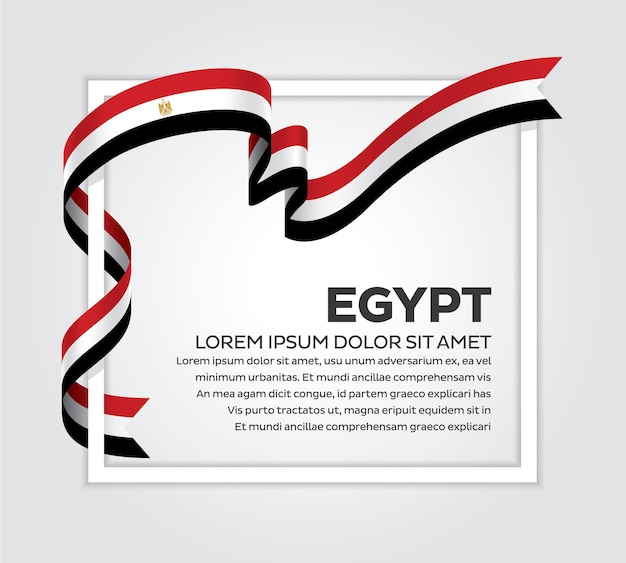 Vector de bandera de egipto