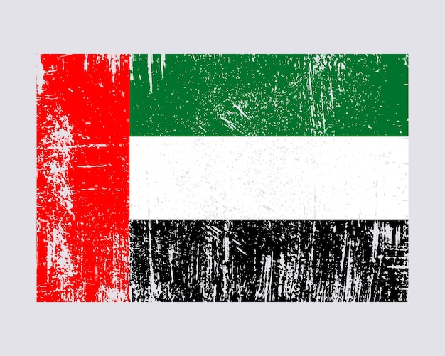 Vector vector de bandera de emiratos árabes unidos