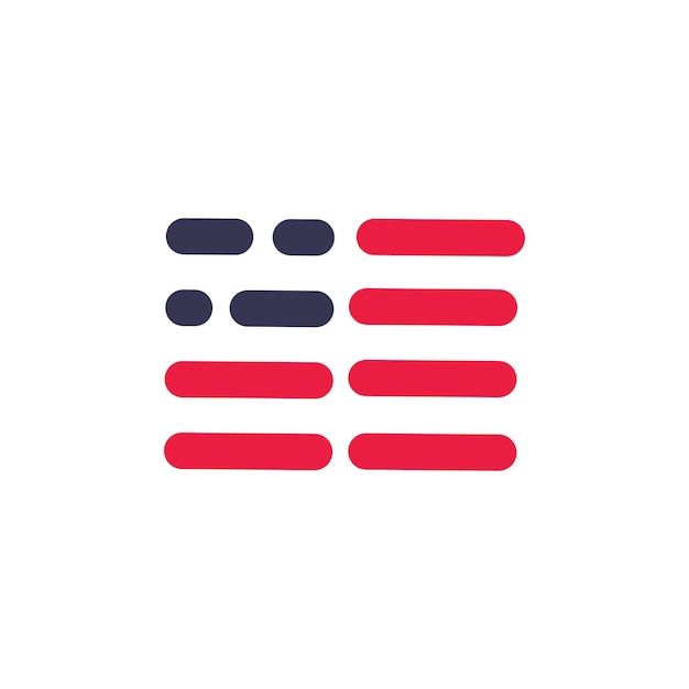 Vector de la bandera de los Estados Unidos