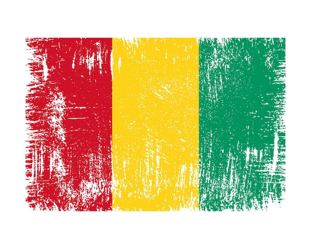 Vector de la bandera de Guinea