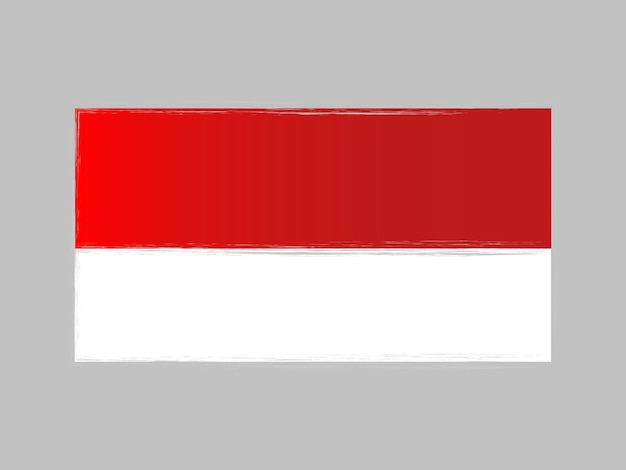 Vector de bandera de indonesia