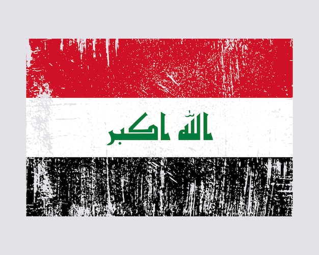 Vector vector de bandera de irak