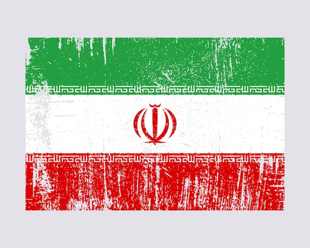 Vector de la bandera de irán