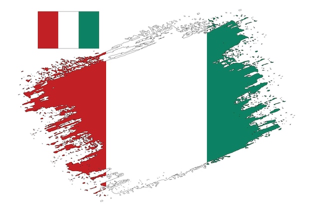 Vector De Bandera De Italia De Diseño De Pincel