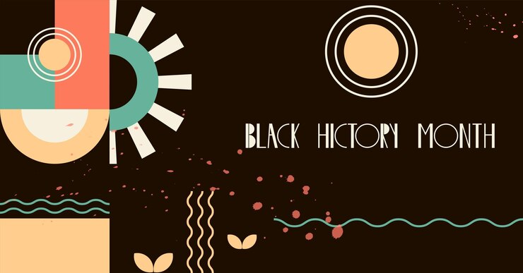 Vector vector de la bandera del mes de la historia negra