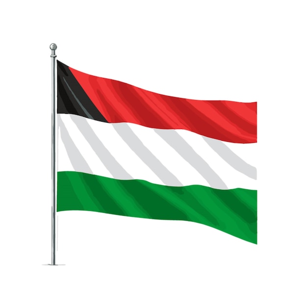Vector de la bandera de Palestina