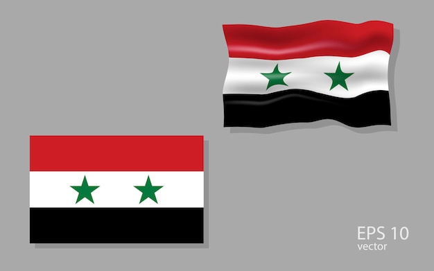 Vector bandera de Siria ilustración