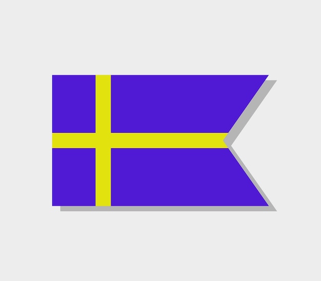 Vector bandera de Suecia