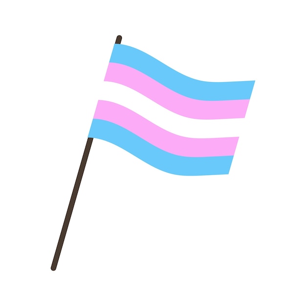 Vector vector bandera transgénero lgbtq plus bandera transgénero