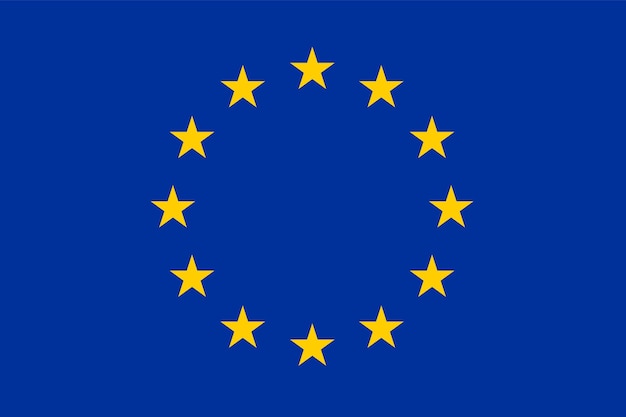 Vector de bandera de la Unión Europea Bandera nacional de la UE