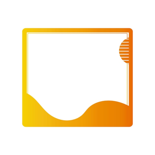 Vector vector de banderas de negocios de ondas naranja