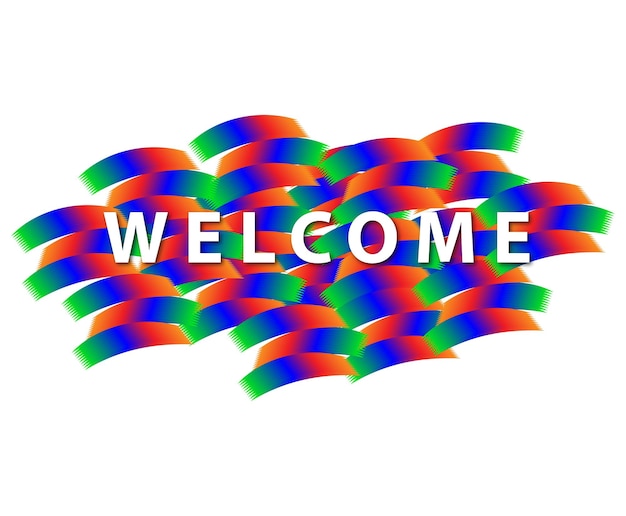 vector de banner de bienvenida web