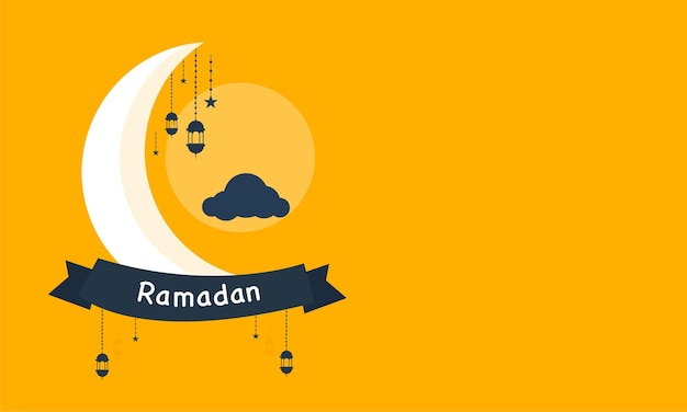 Vector de banner de fondo de ramadan kareem con adorno de lujo fondo de ramadan eid mubarak