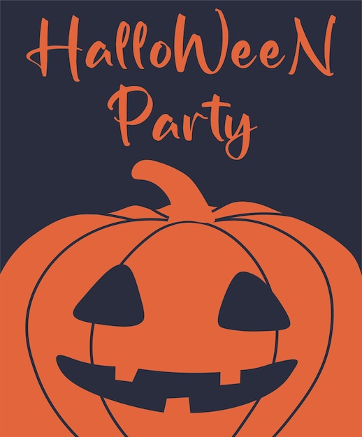 Vector banner de halloween con letras