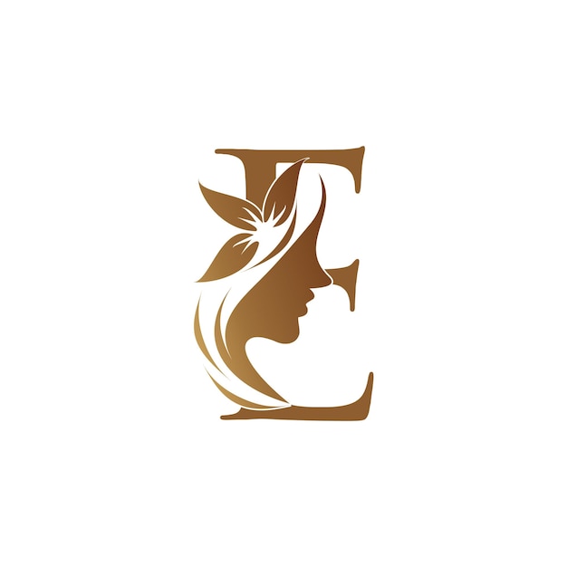 Vector belleza letra logotipo e diseño icono elemento vector con concepto creativo único