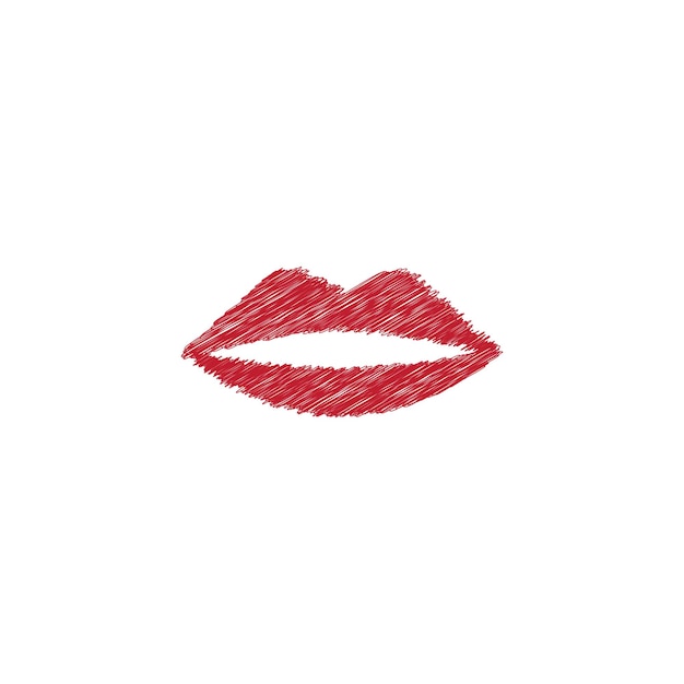 Vector Beso Sexy Labios ilustración diseño