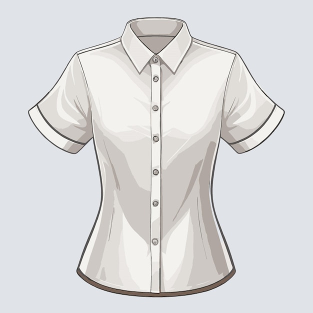 Vector de blusa sobre un fondo blanco