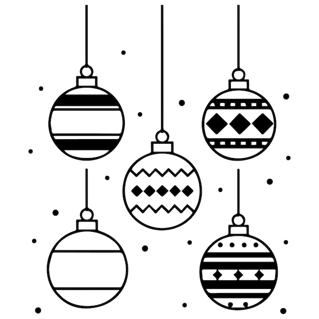 Vector de bola de Navidad para diseños estacionales